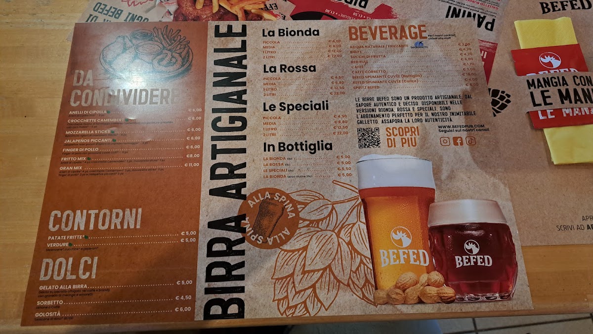 BEFeD Brew Pub LIGNANO Photo Menu 3