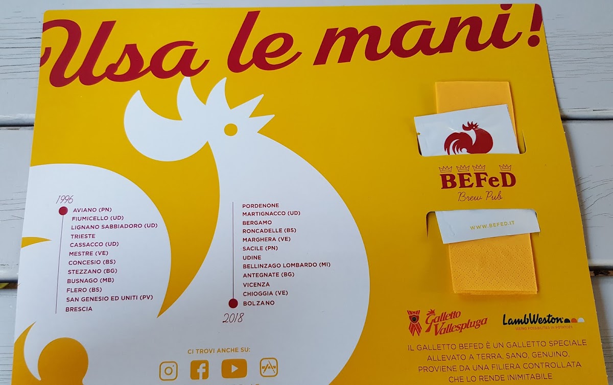 BEFeD Brew Pub LIGNANO Photo Menu 5