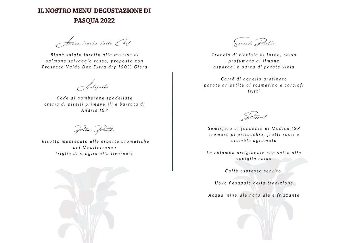 Ombra della Sera Photo Menu 1