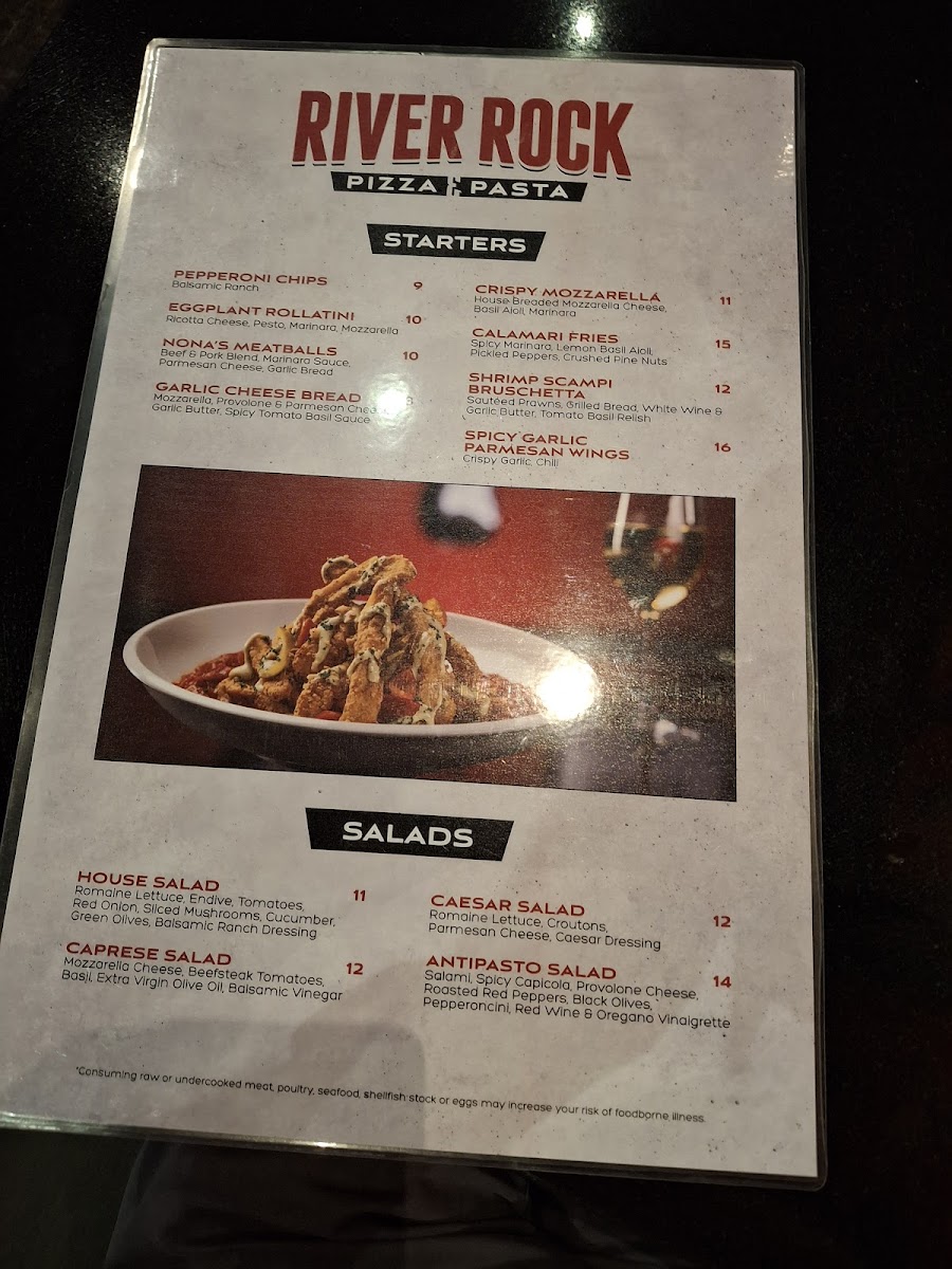 River Rock Pizza and Pasta Photo Menu 2