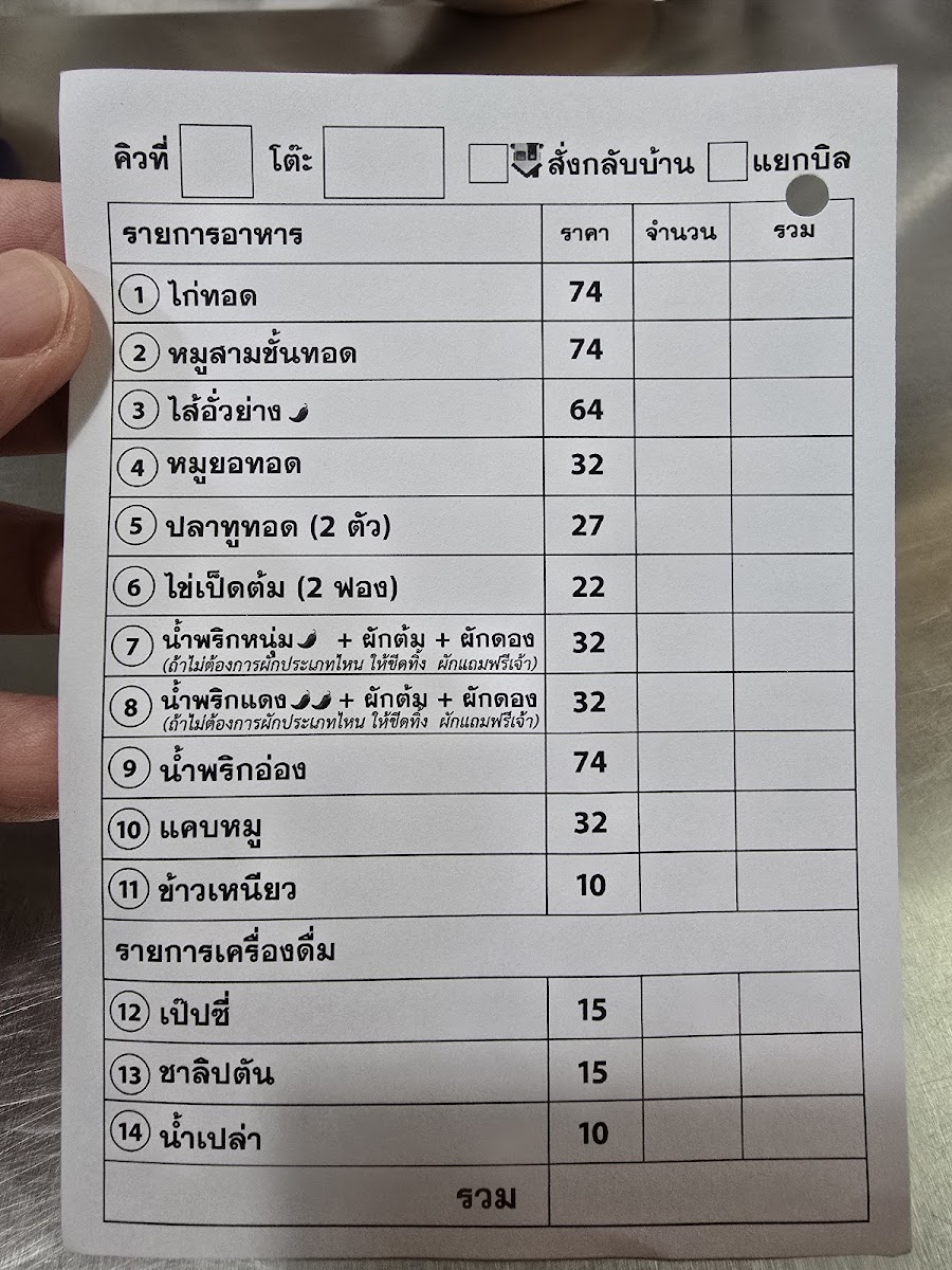 จิ๊นทอดป้าตือ บางแสน JintodPatue Bangsan Photo Menu 5