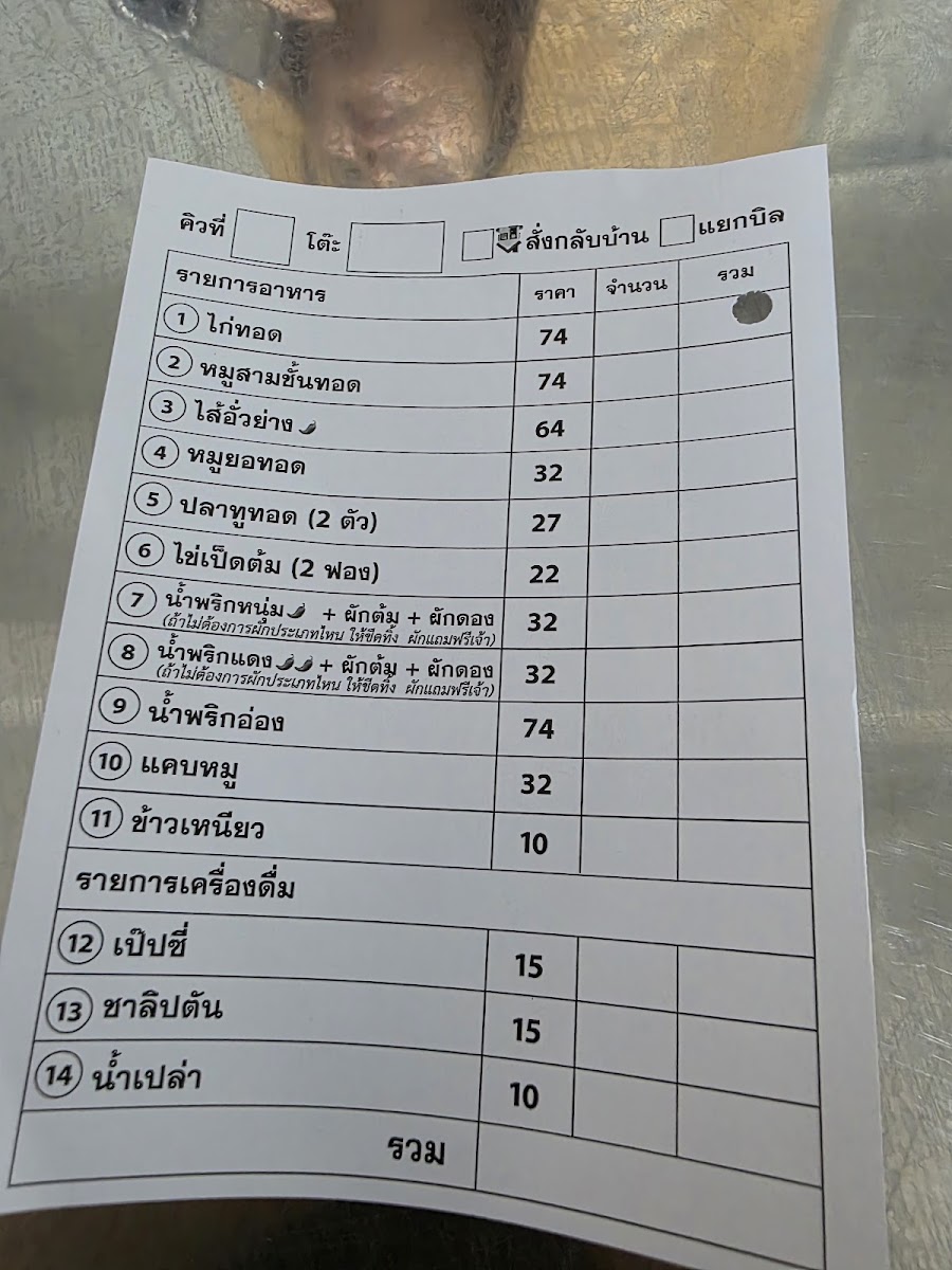 จิ๊นทอดป้าตือ บางแสน JintodPatue Bangsan Photo Menu 7