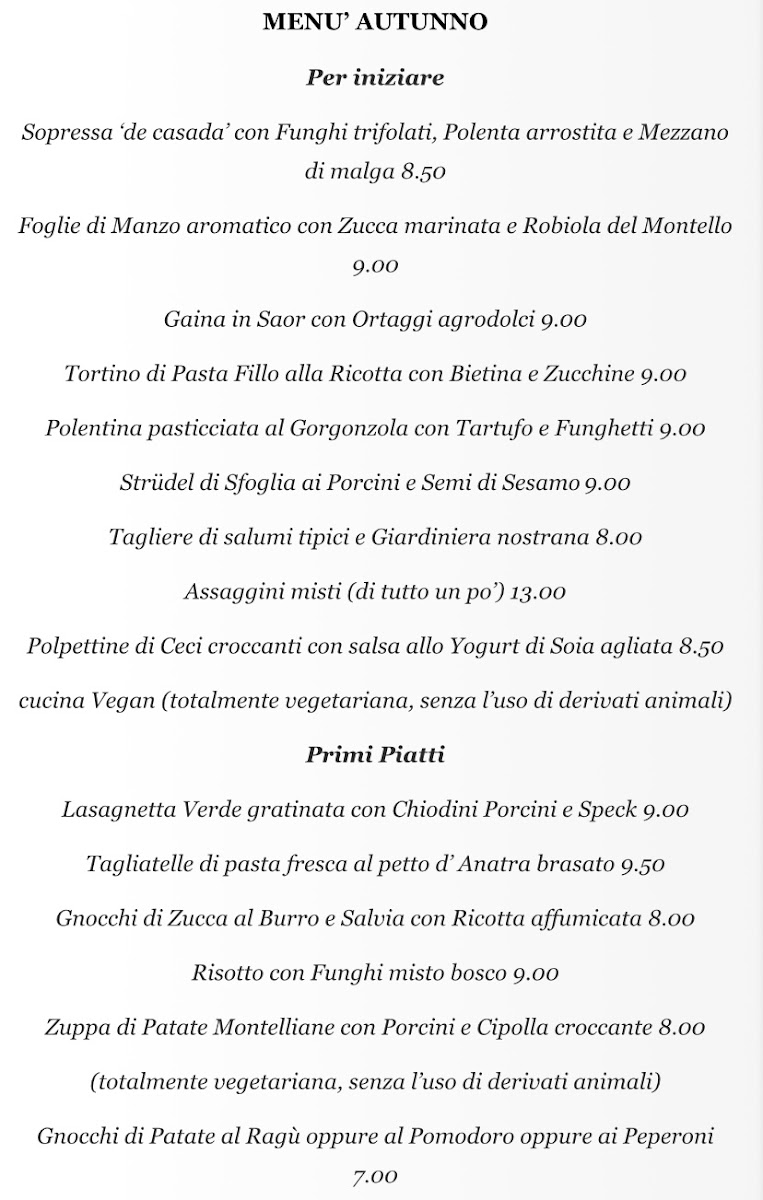 Trattoria Sbeghen Photo Menu 6