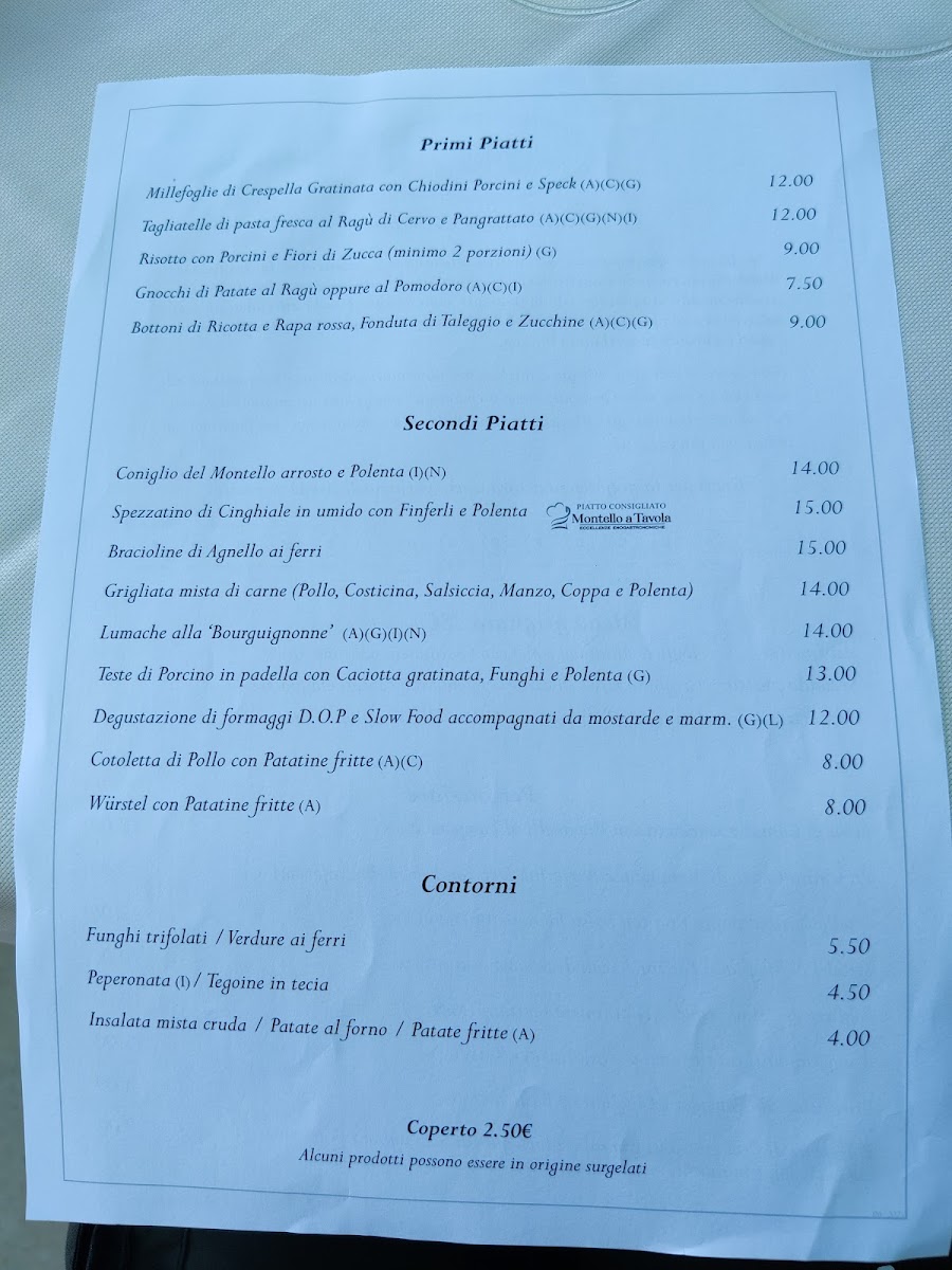 Trattoria Sbeghen Photo Menu 8