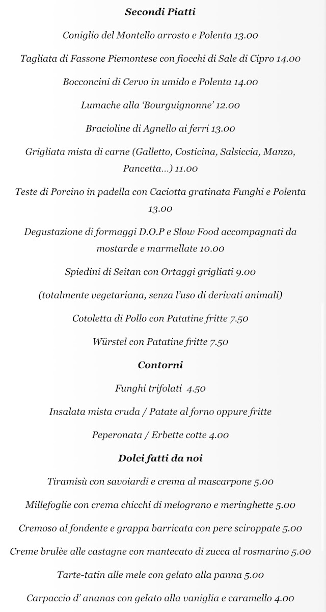 Trattoria Sbeghen Photo Menu 9