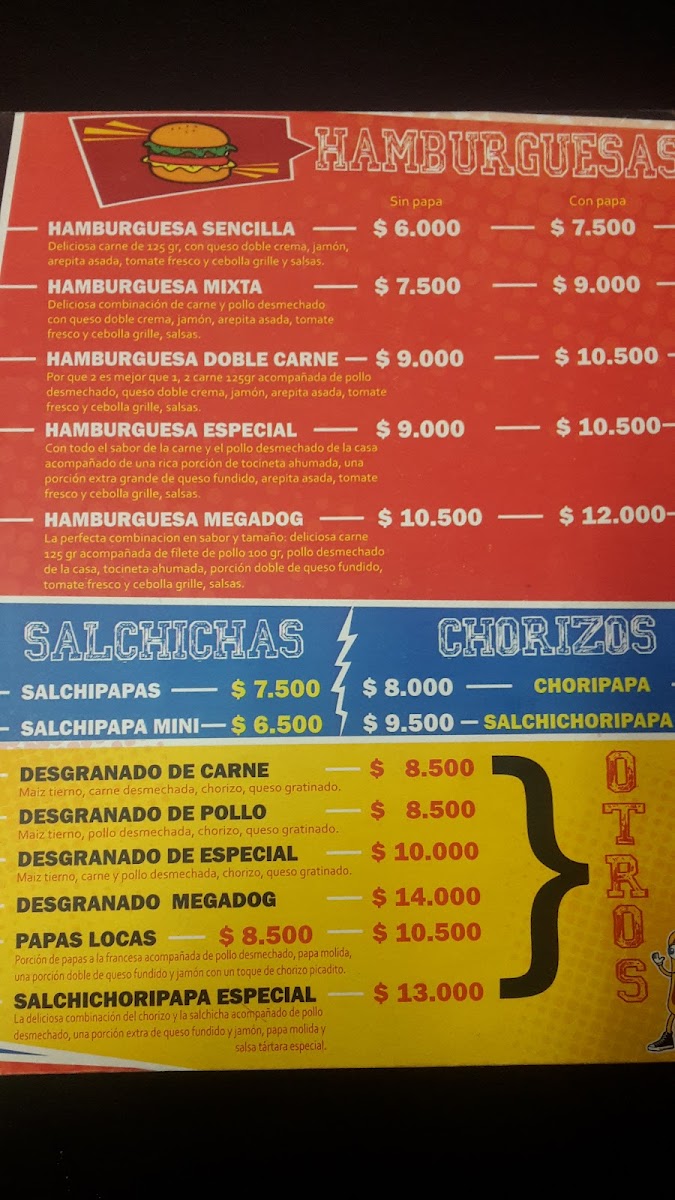 Megadog comidas Rápidas Photo Menu 2