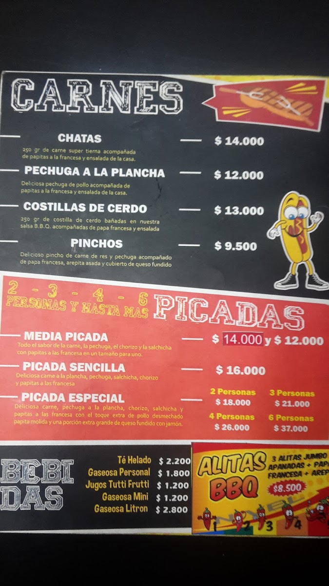 Megadog comidas Rápidas Photo Menu 3