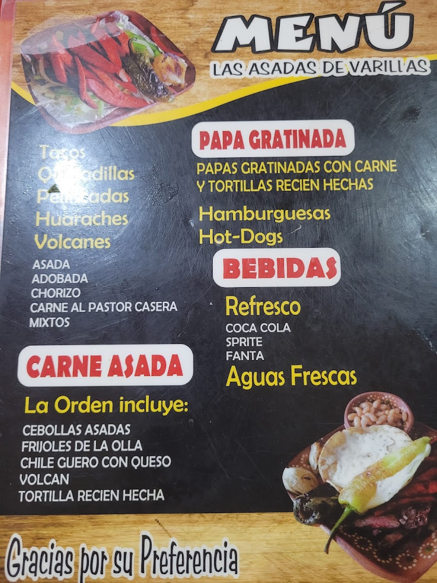 Las asadas de varillas Photo Menu 1