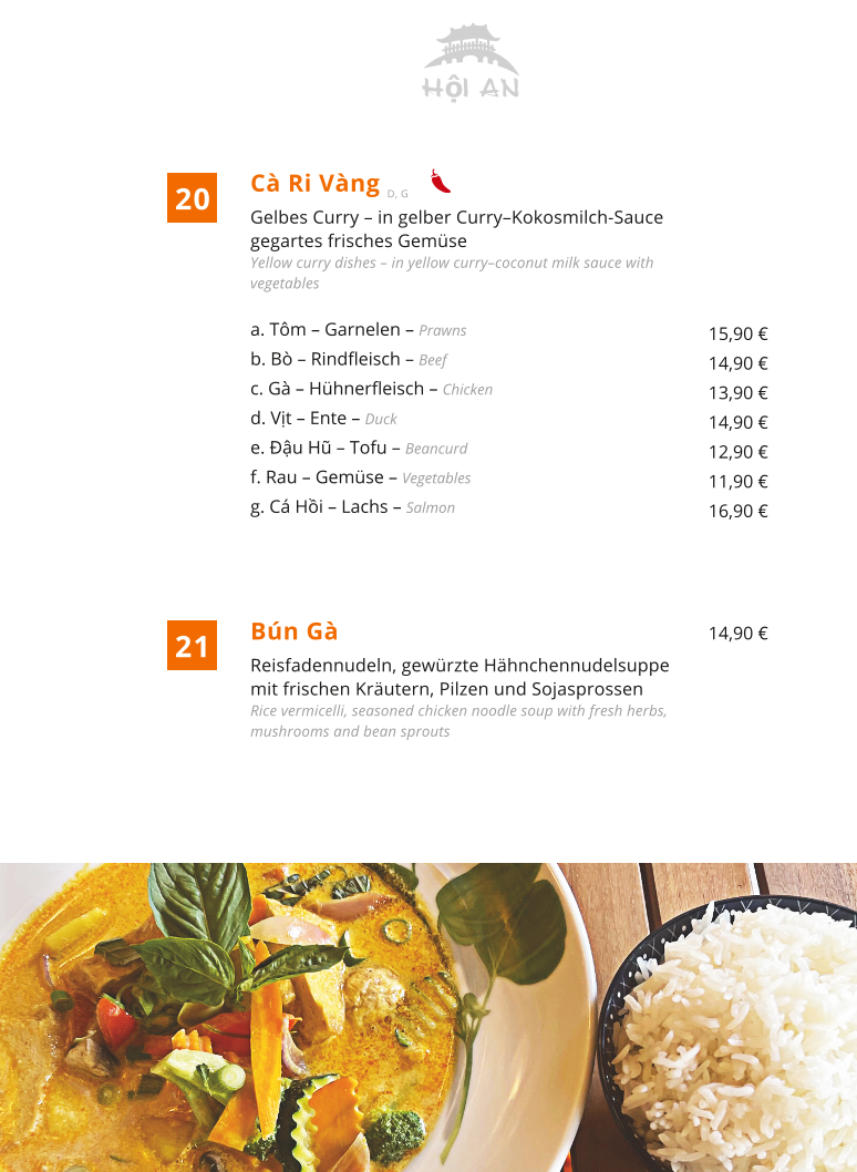 Hôi An Street Food Photo Menu 3