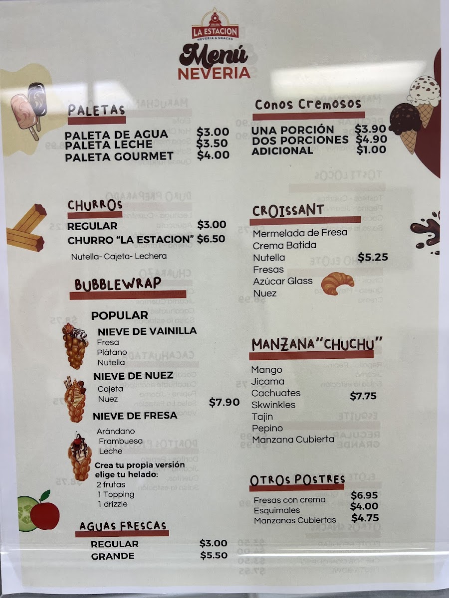La Estacion Neveria & Snacks Photo Menu 1