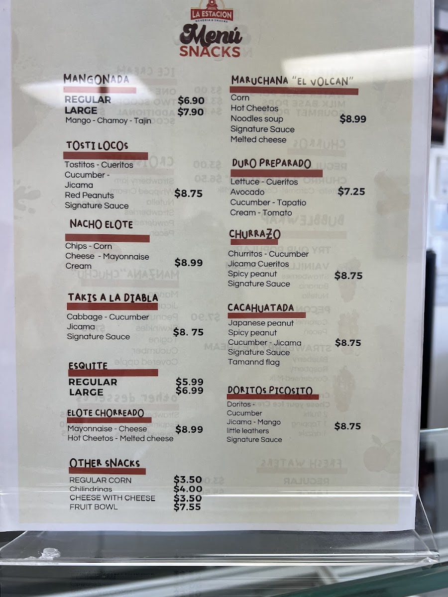 La Estacion Neveria & Snacks Photo Menu 4