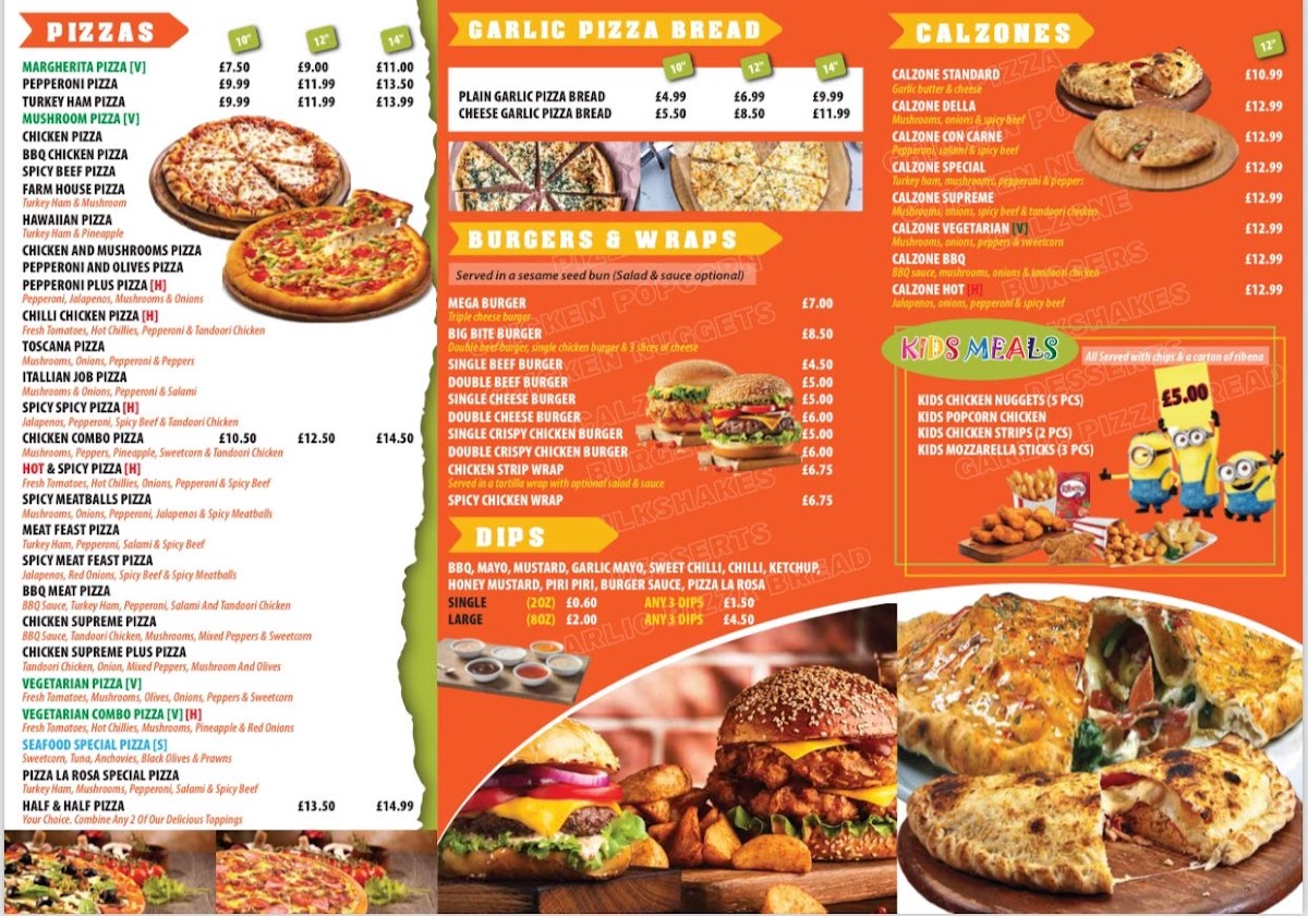 Pizza La Rosa Photo Menu 1