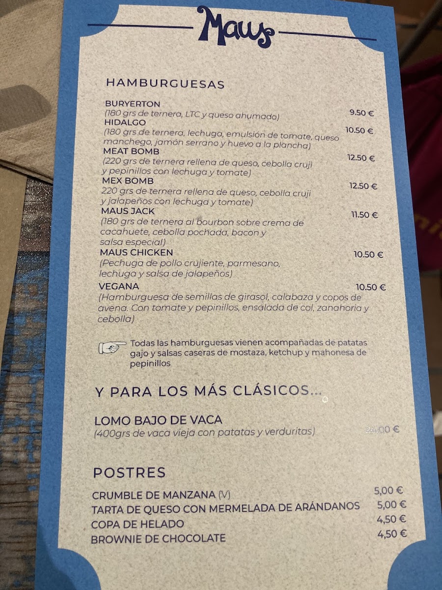 MAUS FOOD & DRINKS Photo Menu 4