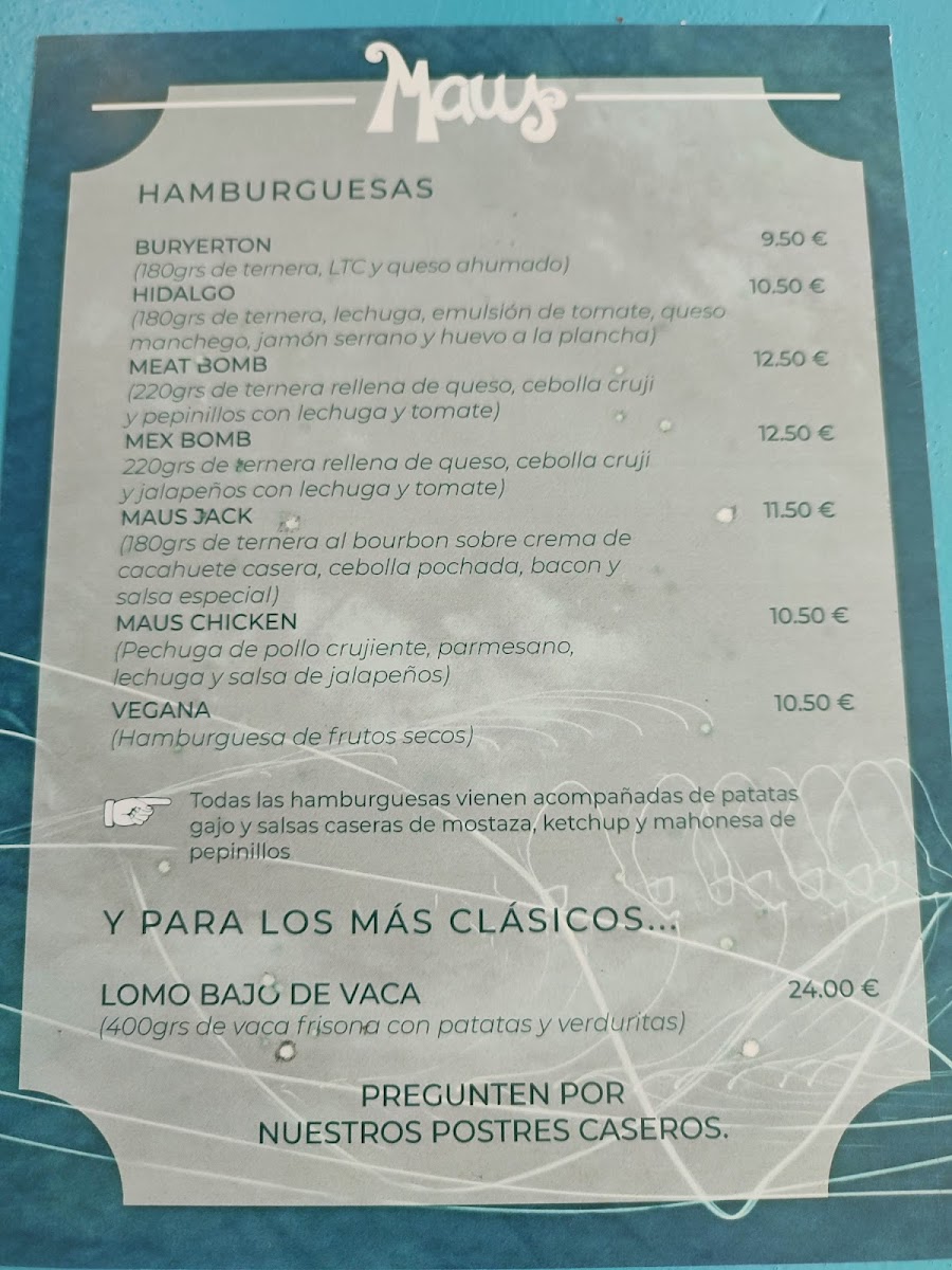 MAUS FOOD & DRINKS Photo Menu 5