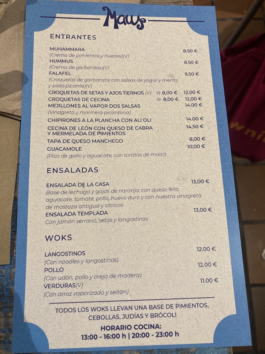 MAUS FOOD & DRINKS Photo Menu 6