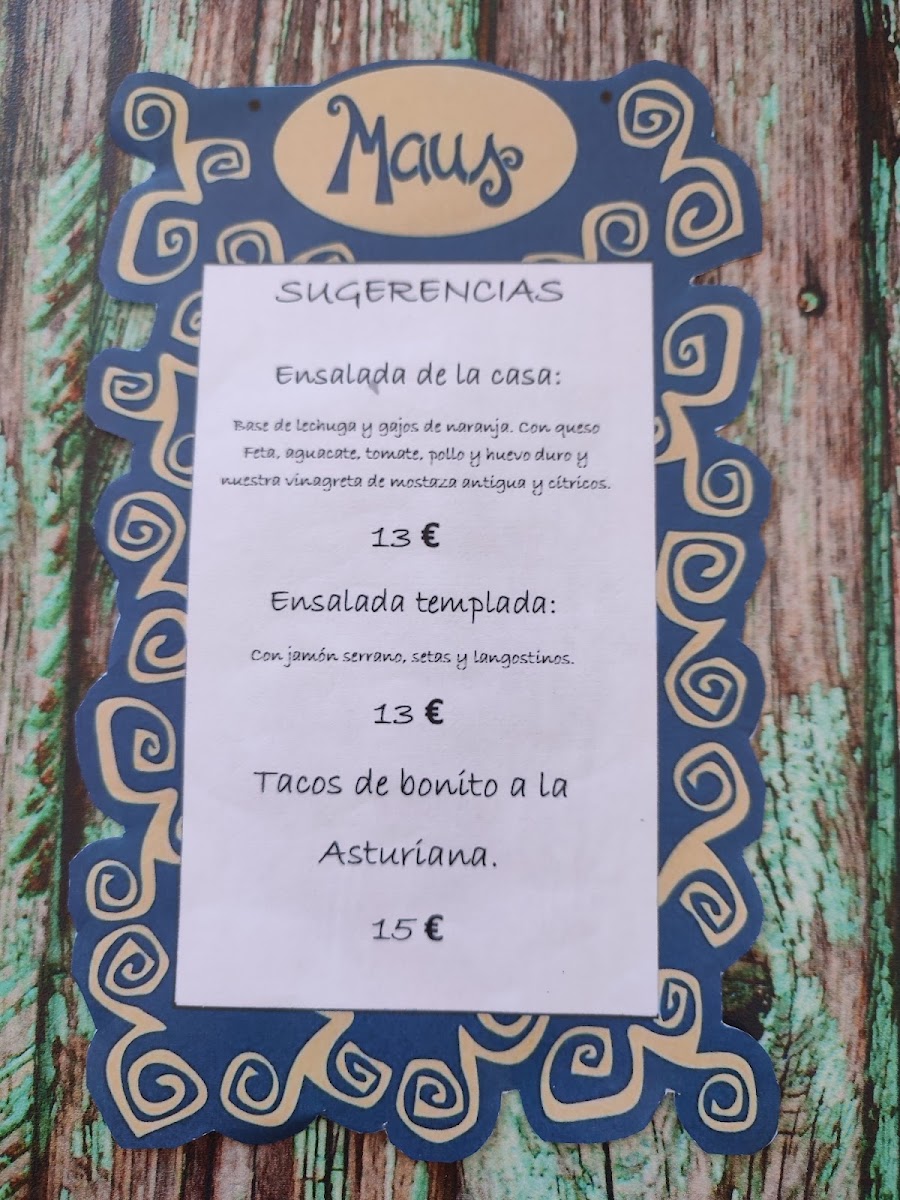 MAUS FOOD & DRINKS Photo Menu 8