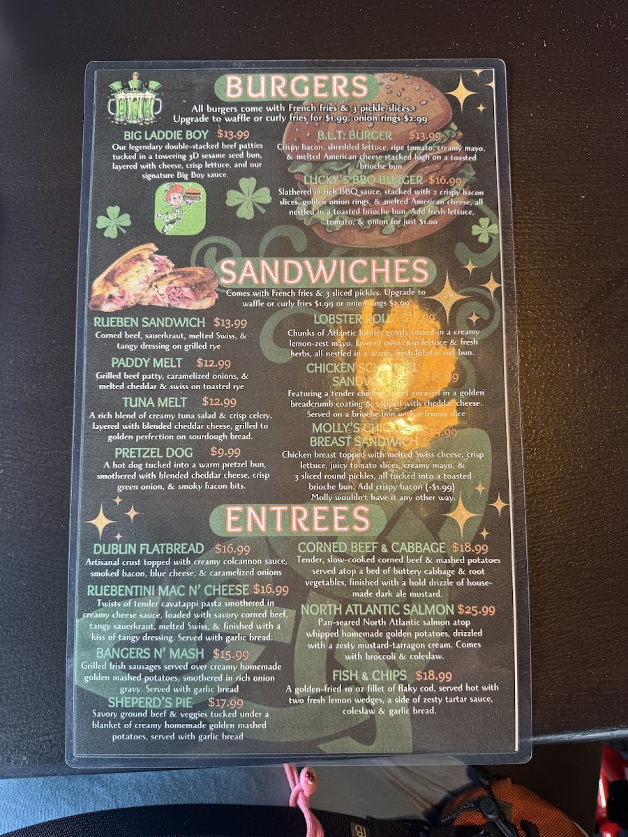The Lucky Leprechaun Bar & Grill Photo Menu 4