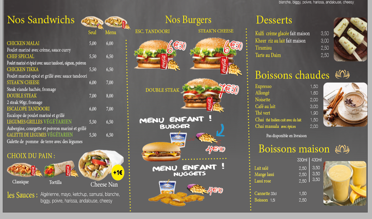 Chez Nous Grillades Photo Menu 3