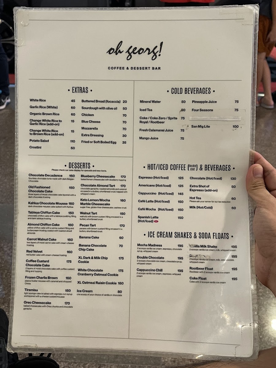 Oh Georg! Photo Menu 4