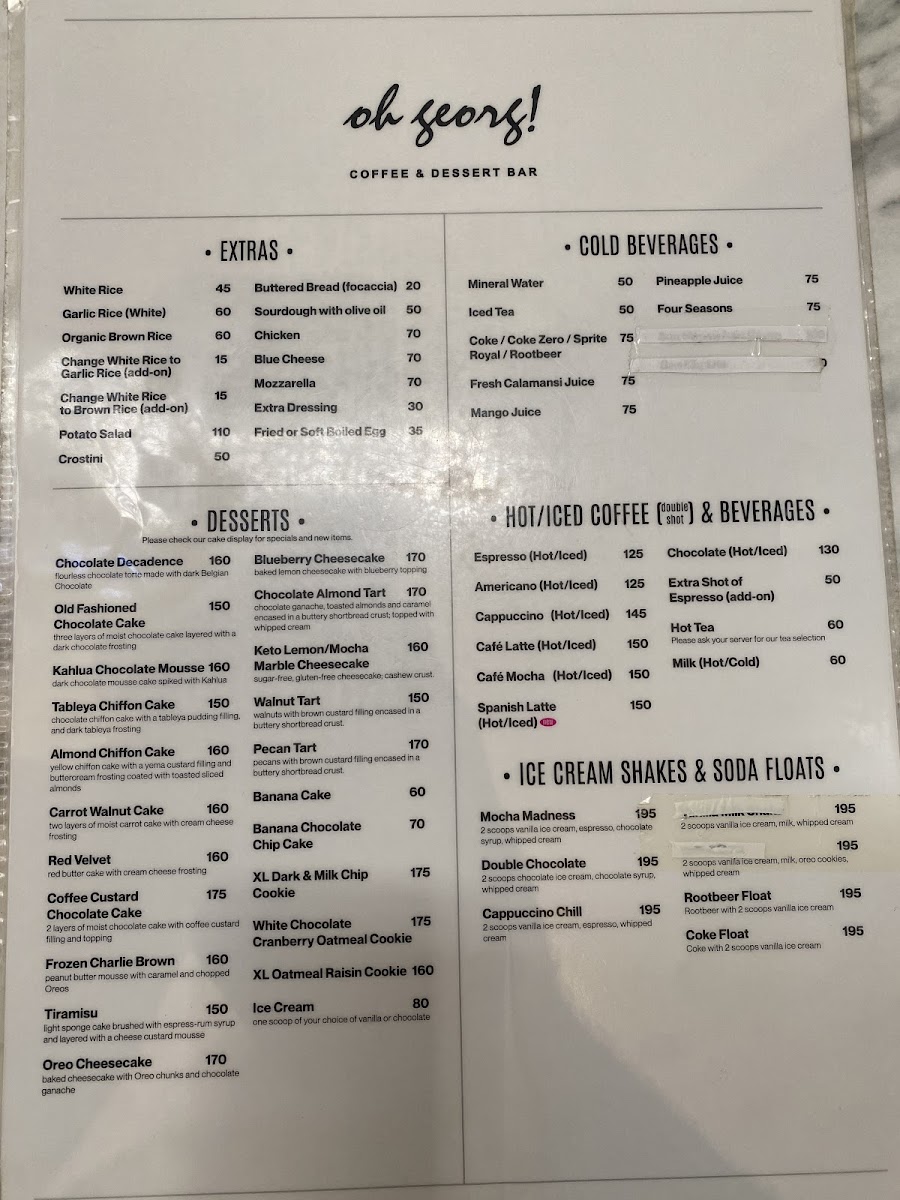 Oh Georg! Photo Menu 6