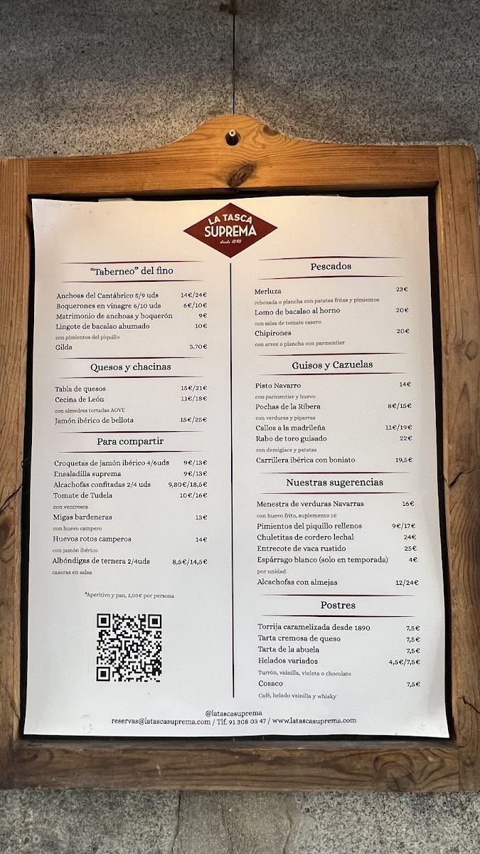 La Tasca Suprema Photo Menu 5