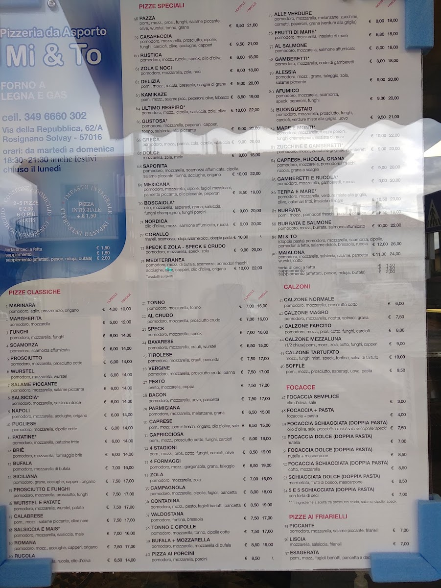 Pizzeria Mi & To Photo Menu 3