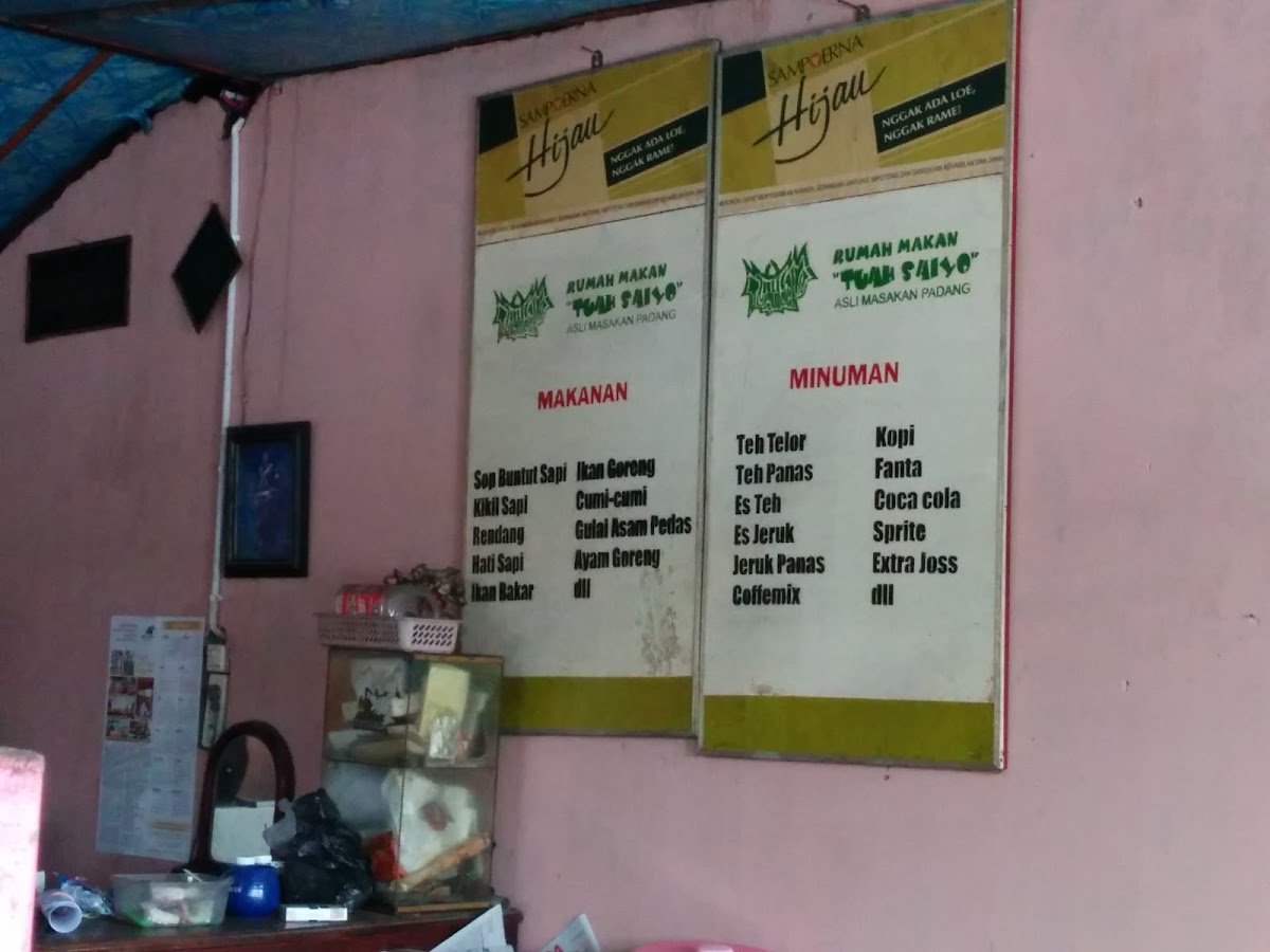 Rumah Makan Padang Tuah Saiyo Photo Menu 1