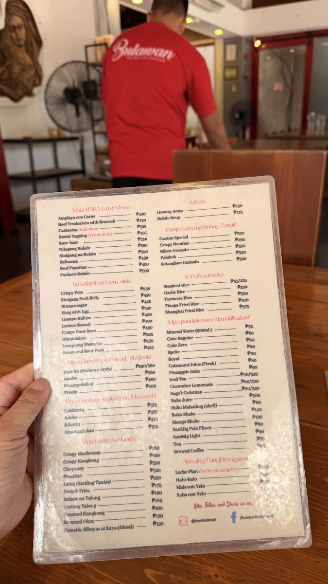 Bulawan Floating Restaurant Photo Menu 2