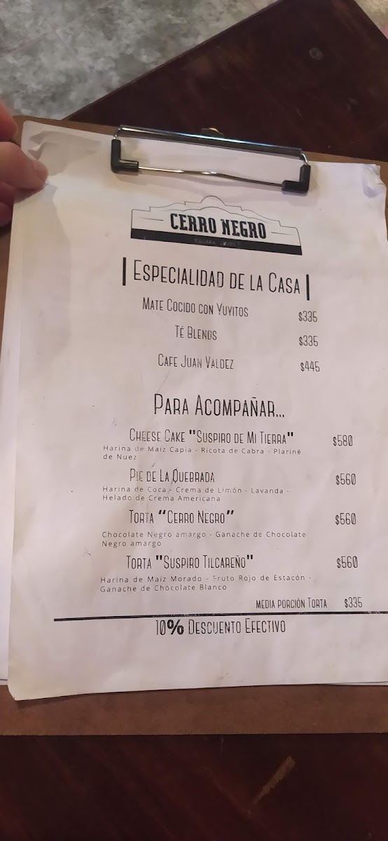 Hostal Cerro Negro Photo Menu 2