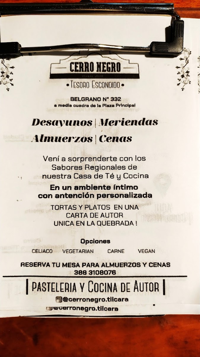 Hostal Cerro Negro Photo Menu 4