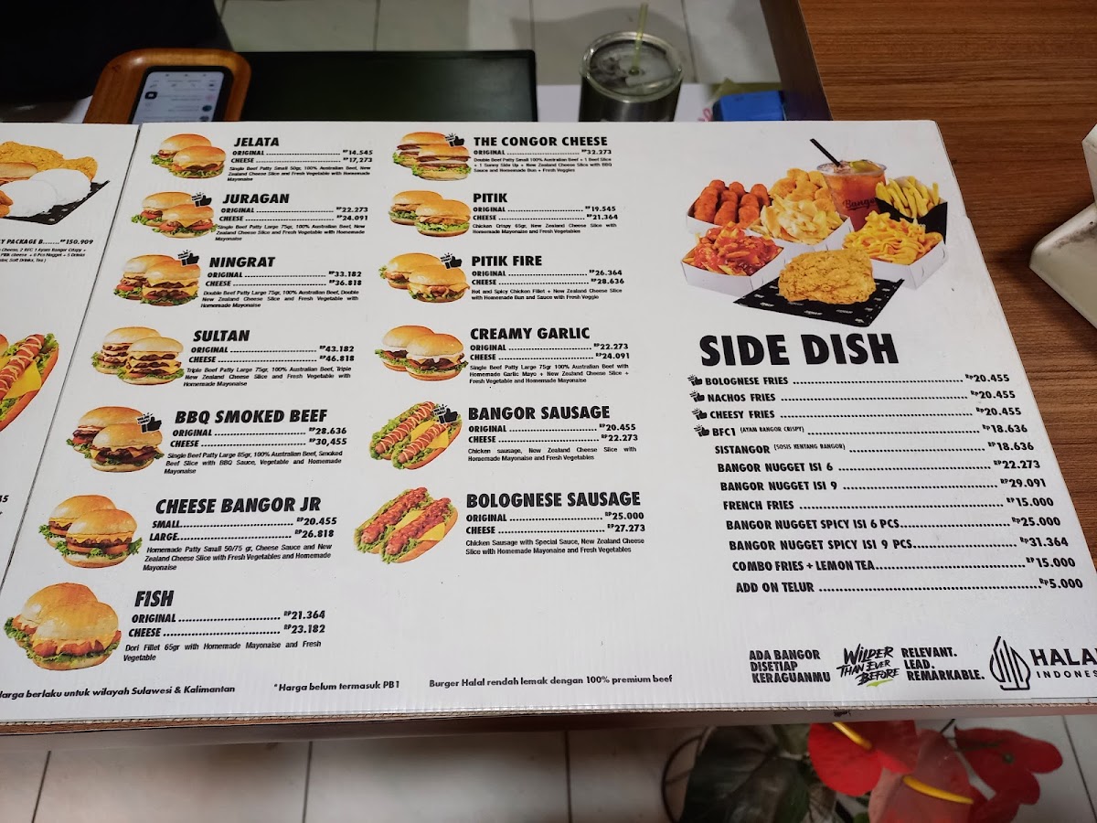 BURGER BANGOR - Mistar Cokrokusumo Photo Menu 1