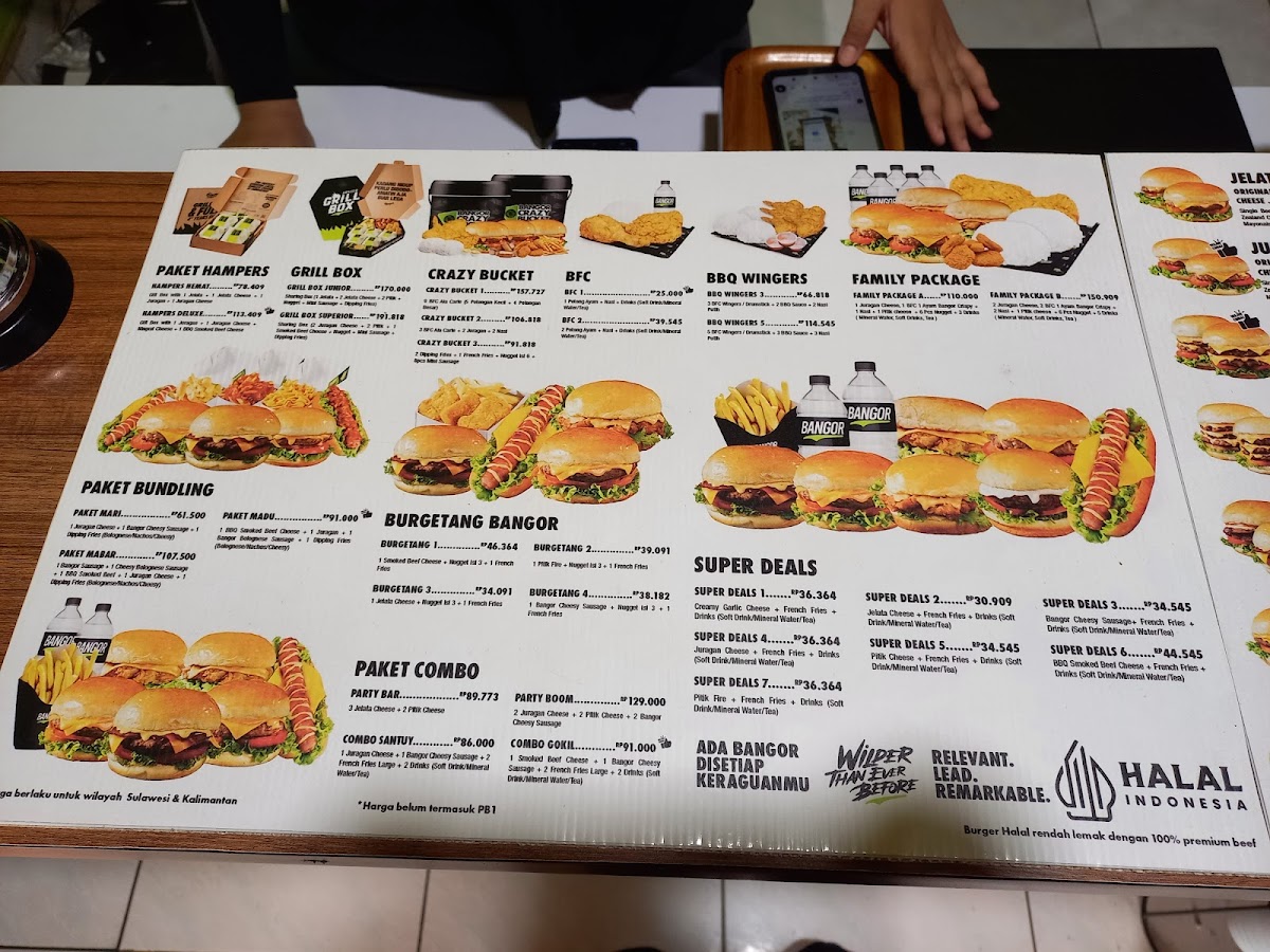 BURGER BANGOR - Mistar Cokrokusumo Photo Menu 2