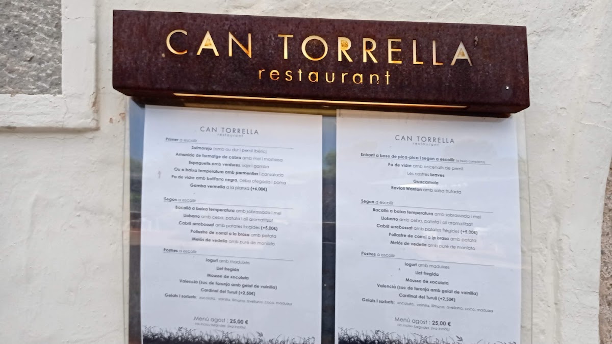 Can Torrella Photo Menu 2