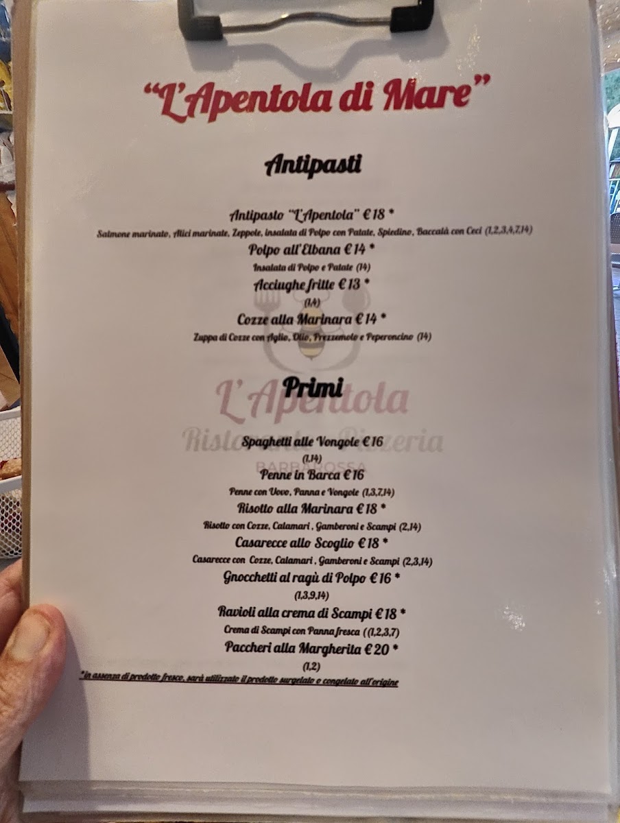 Ristorante L’Apentola Photo Menu 1