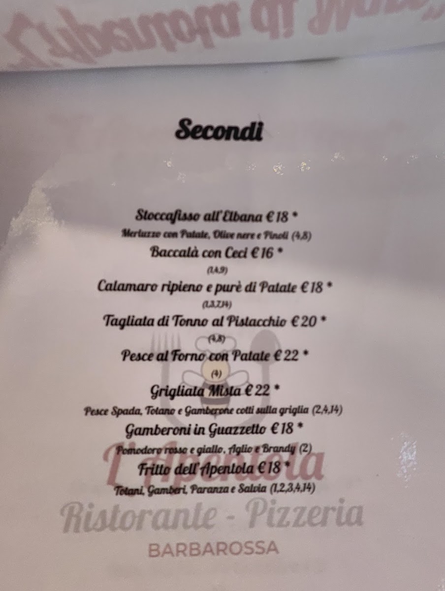 Ristorante L’Apentola Photo Menu 2