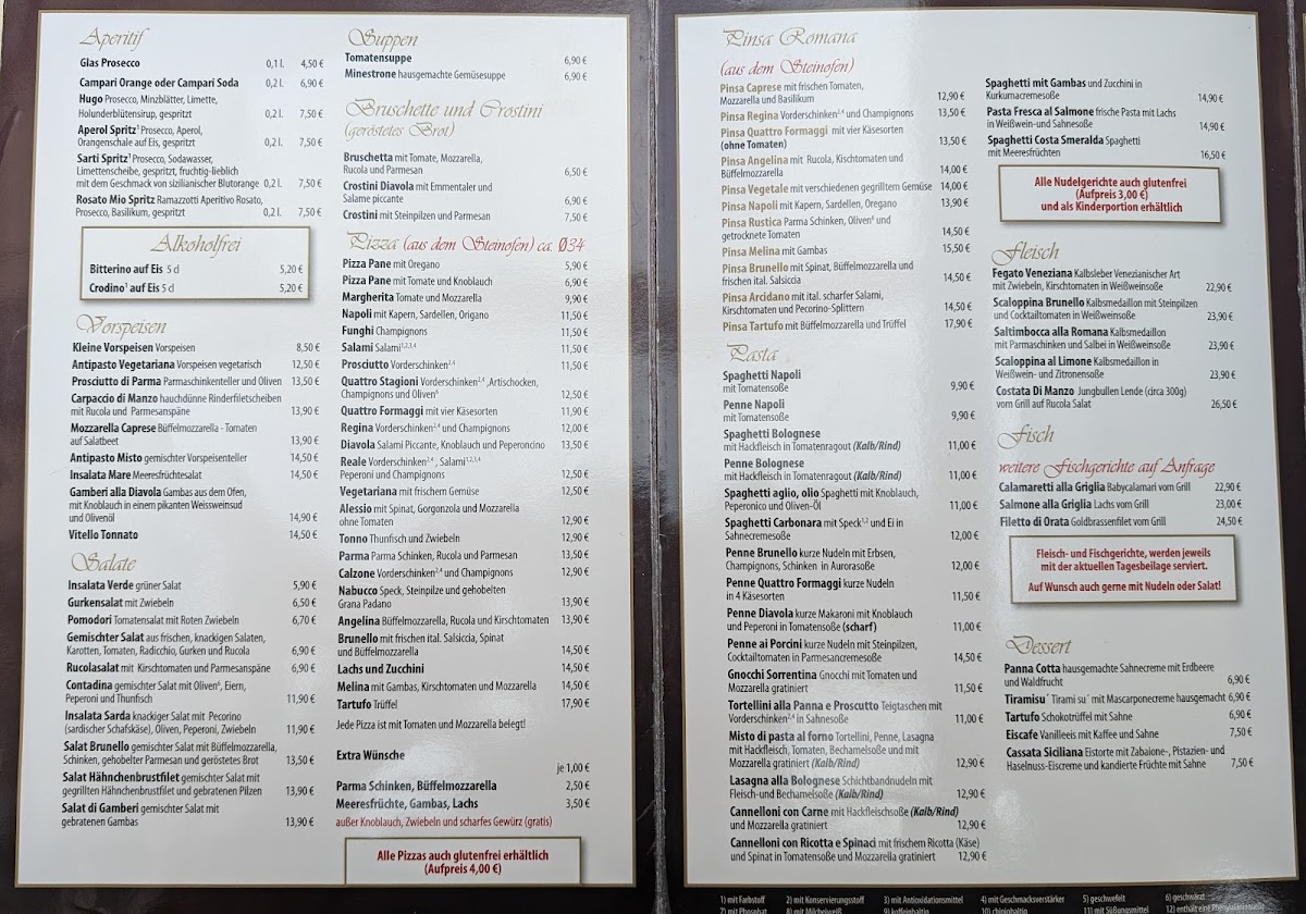 Brunello Photo Menu 1