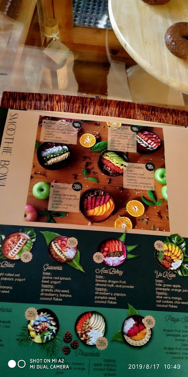 GreenSmoothie Factory Photo Menu 10