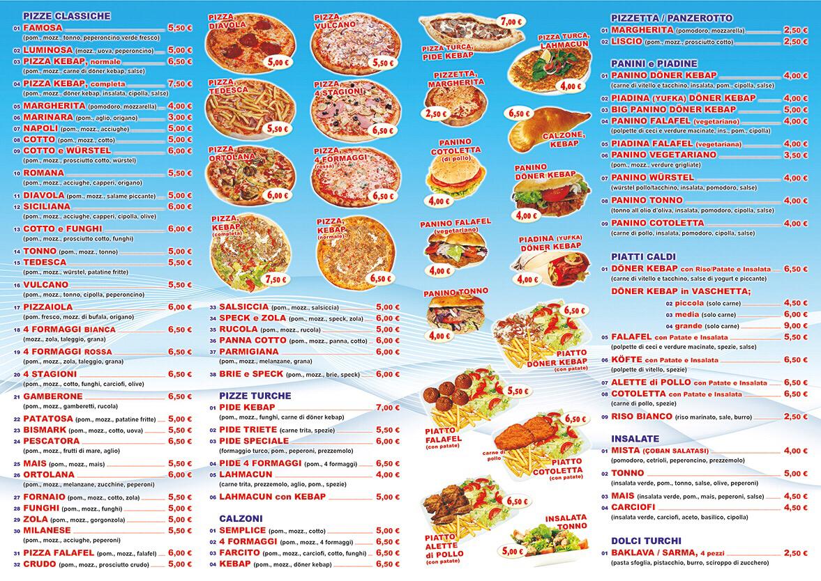 Istanbul Kebap Pizzeria Photo Menu 1