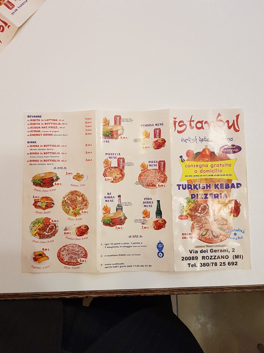 Istanbul Kebap Pizzeria Photo Menu 2