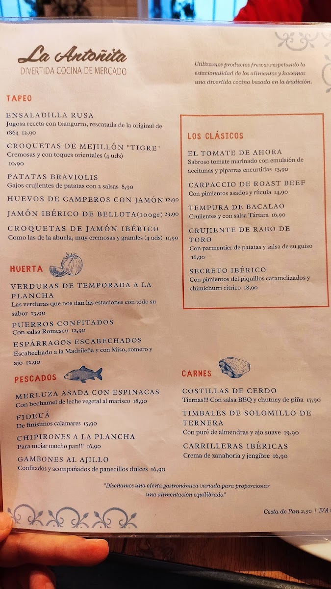 La Antoñita Photo Menu 4