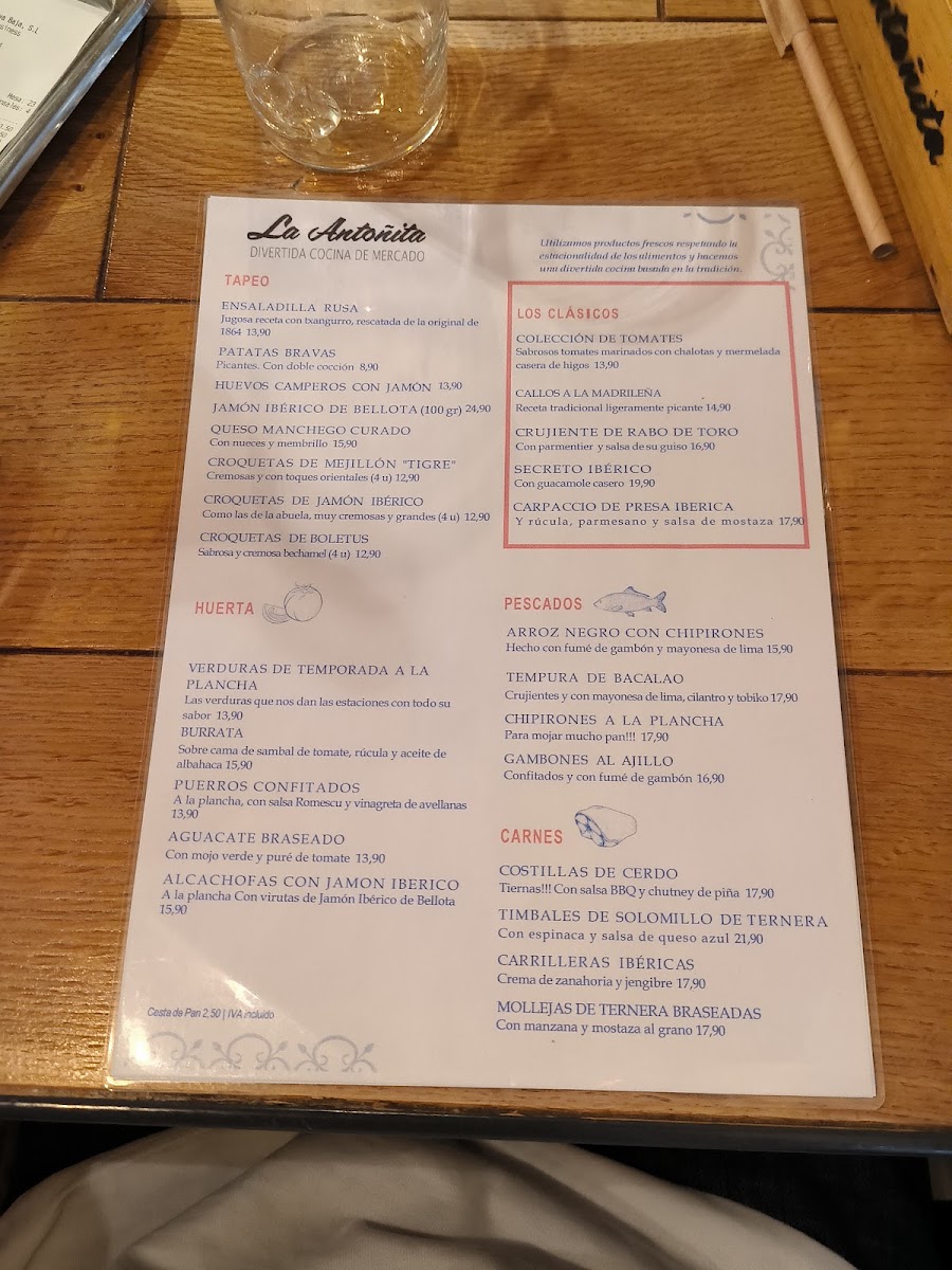 La Antoñita Photo Menu 7
