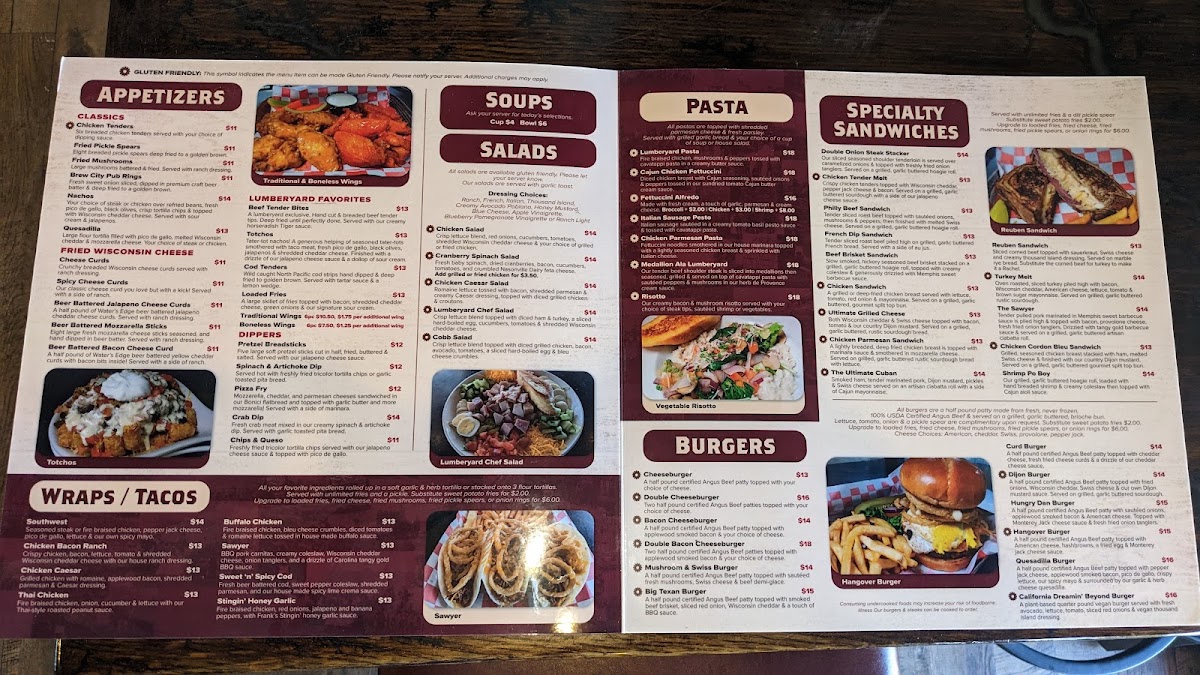 Lumberyard Bar & Grill Photo Menu 2