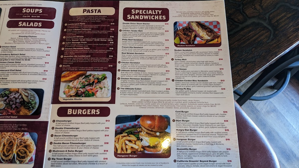 Lumberyard Bar & Grill Photo Menu 3