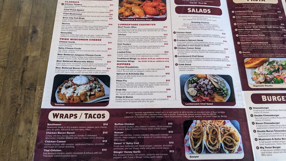 Lumberyard Bar & Grill Photo Menu 6
