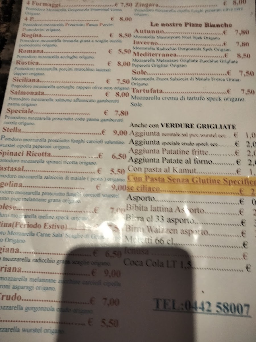 Pizzeria Trattoria Stella Photo Menu 4