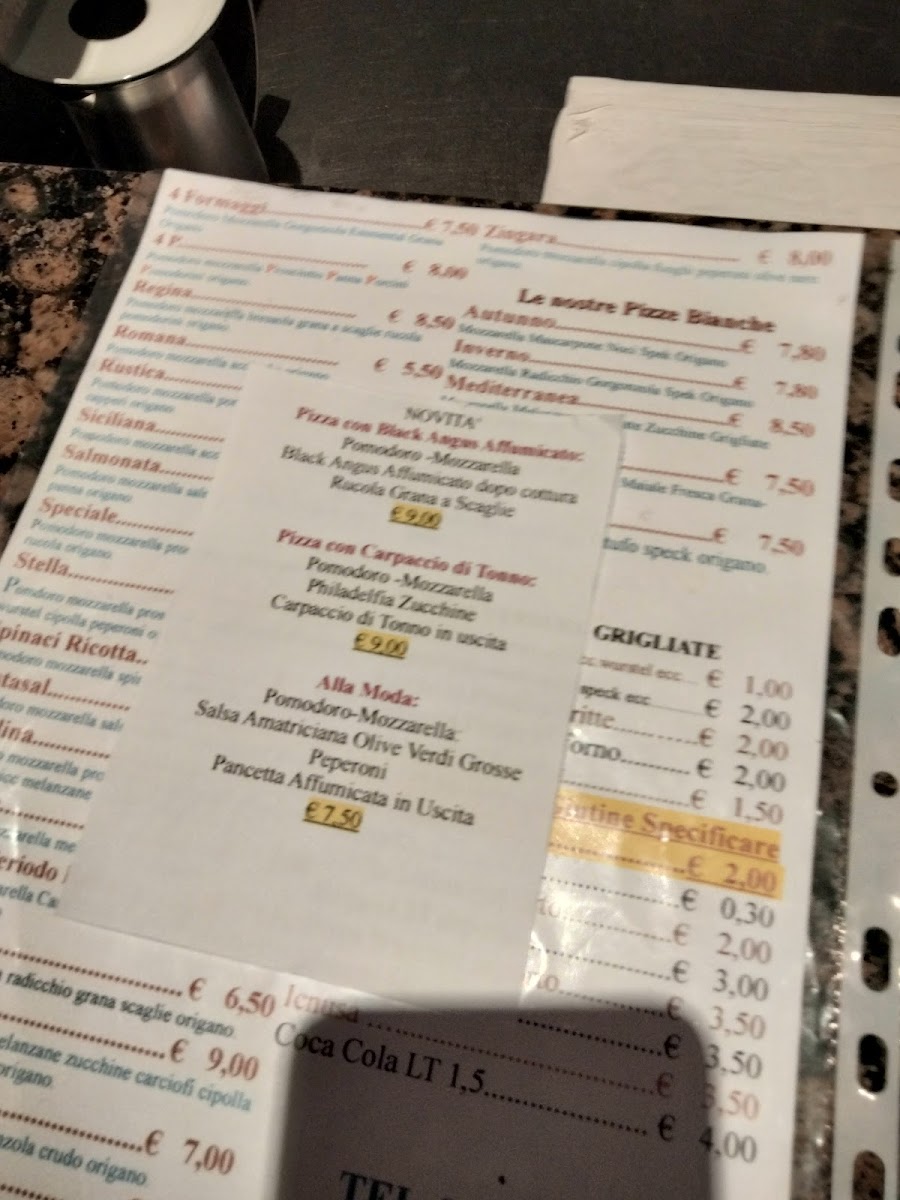 Pizzeria Trattoria Stella Photo Menu 5