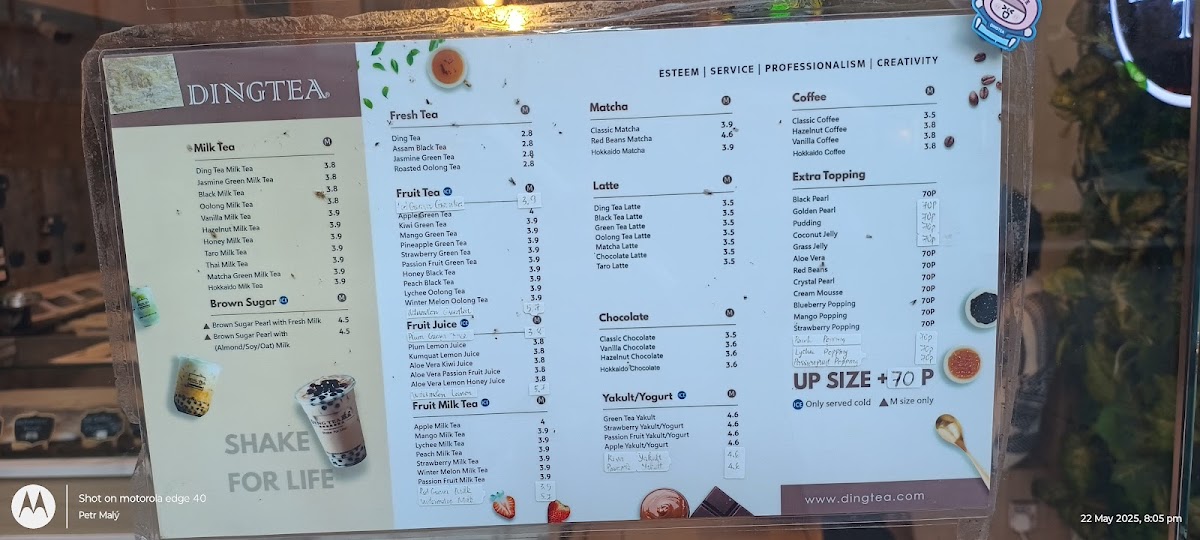 Ding tea Photo Menu 2