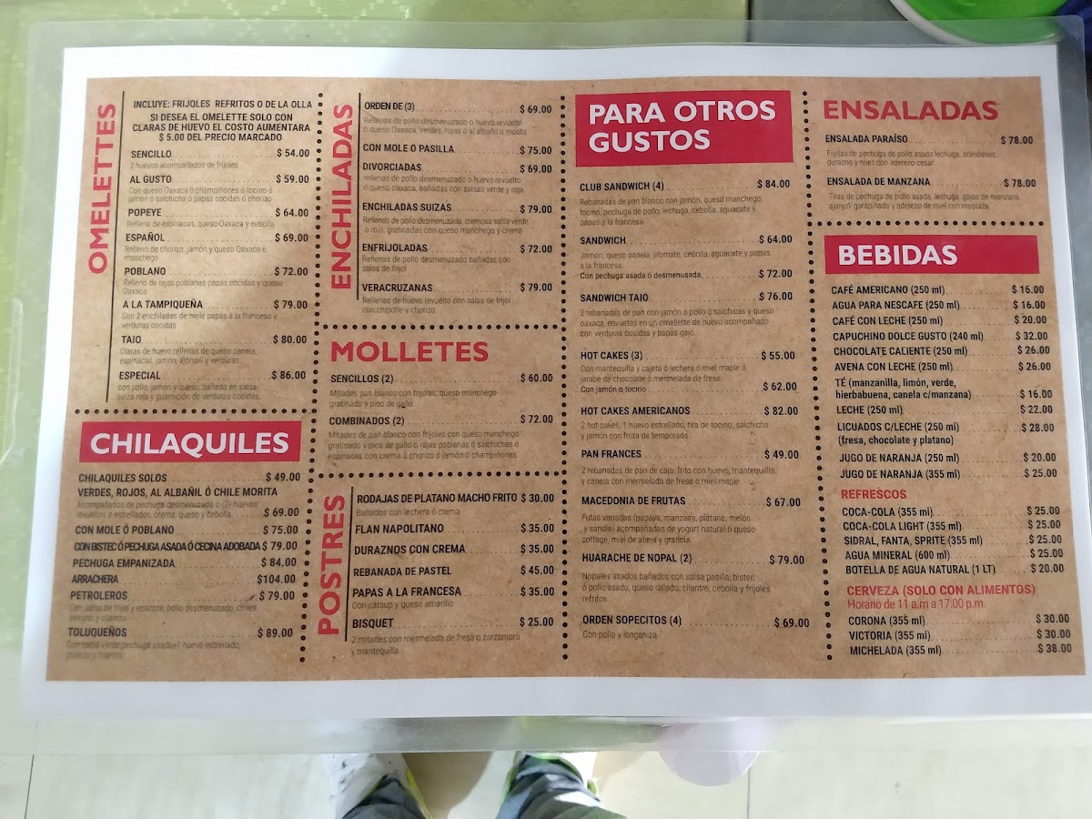 Restaurante Taio Photo Menu 1