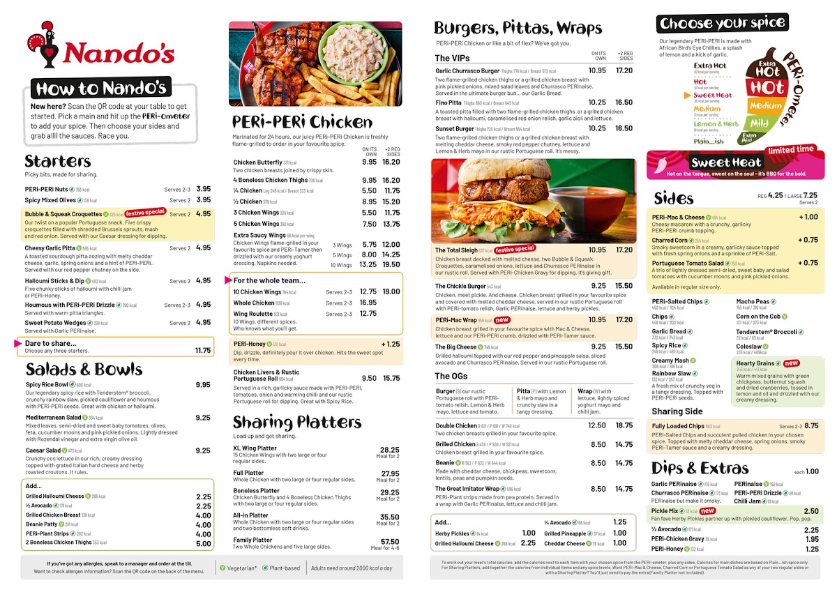 Nando's St Albans Photo Menu 5