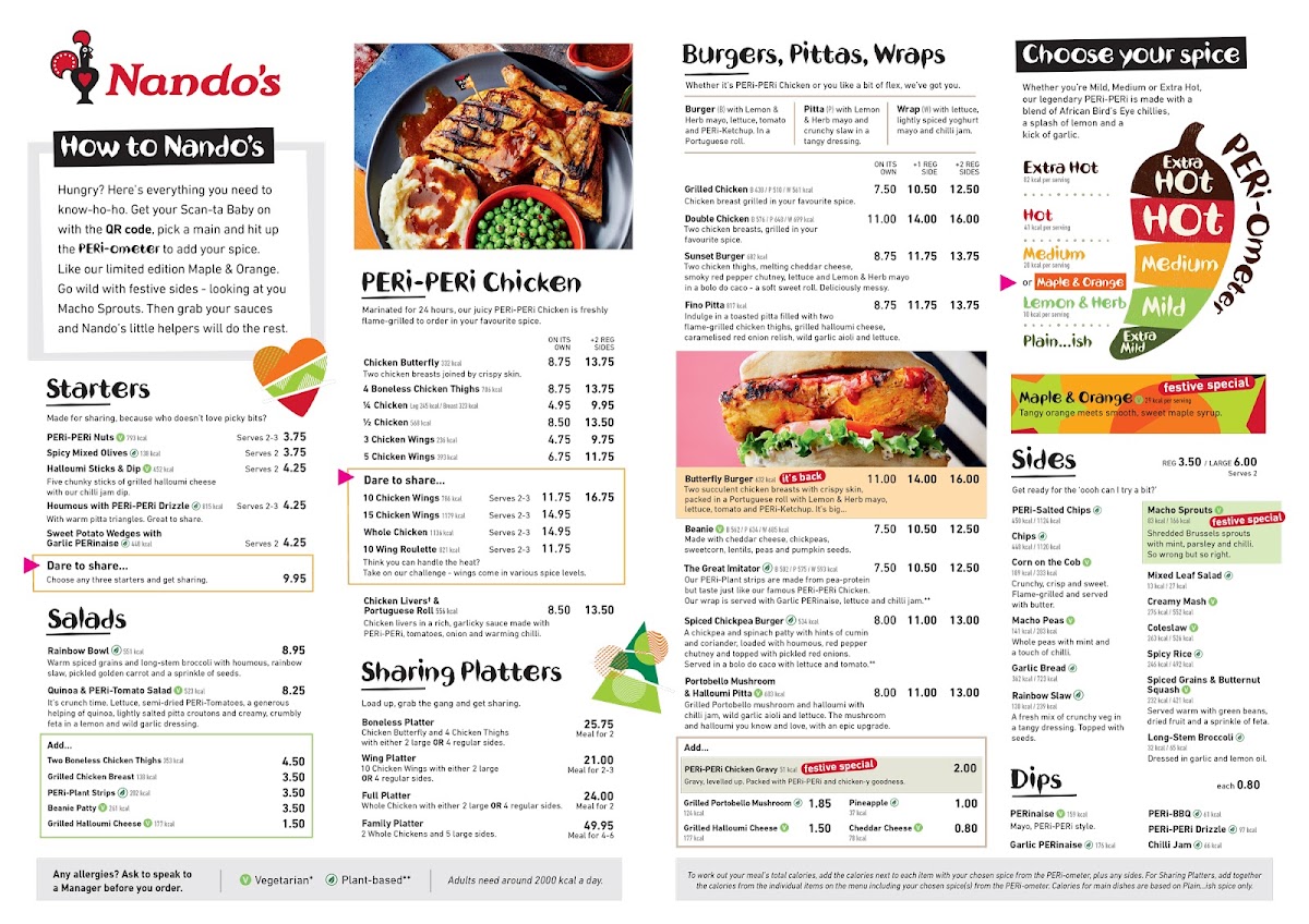Nando's St Albans Photo Menu 9